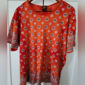 T-Shirt, tie dye and handmade prints